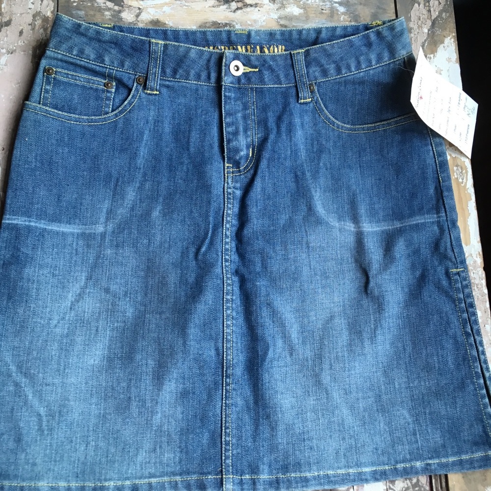 Distressed Denim skirt